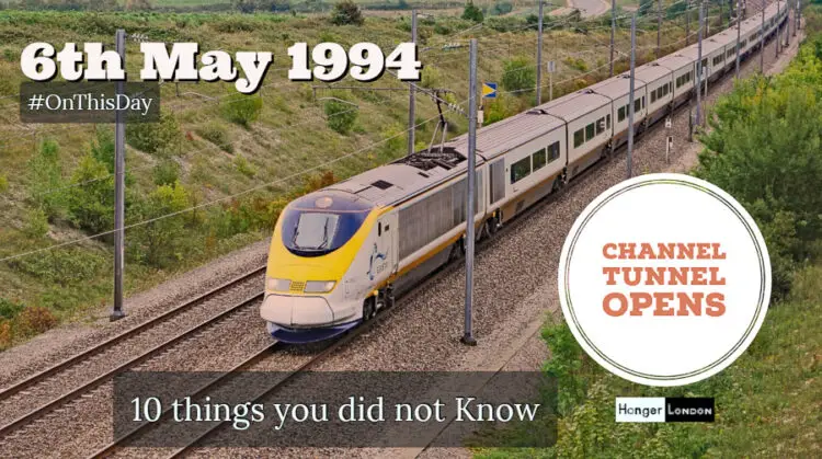 The channel tunnel opened 6th May 1994, linking Britain to France