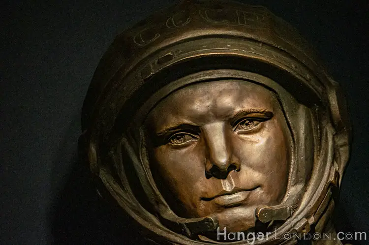 Russian Space pilot yuri Gagarin bust Science Museum 