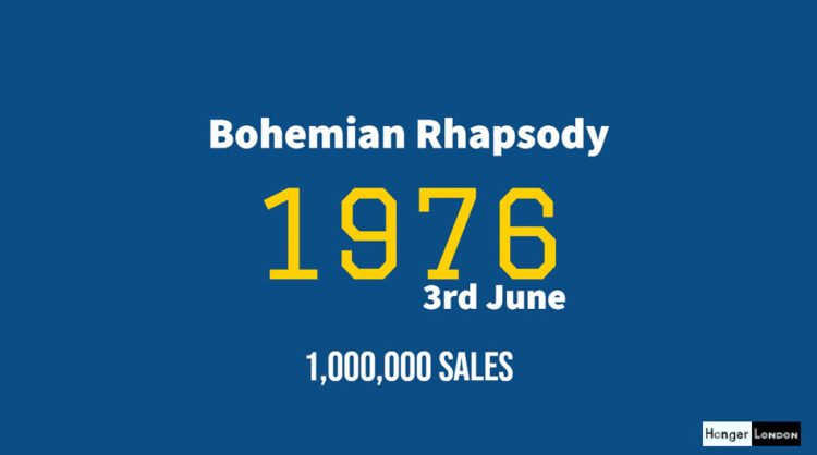 The Year Bohemian Rhapsody sold 1,000,000 records