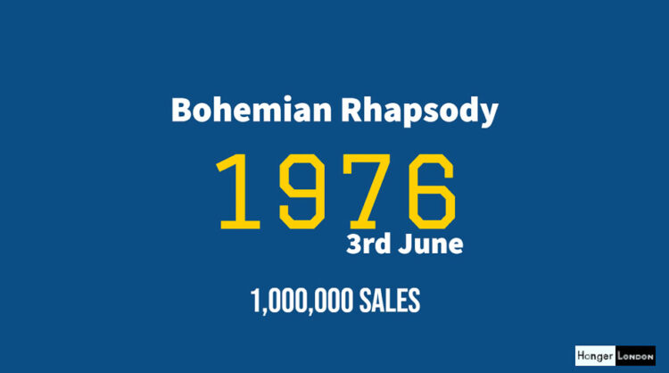 The Year Bohemian Rhapsody sold 1,000,000 records