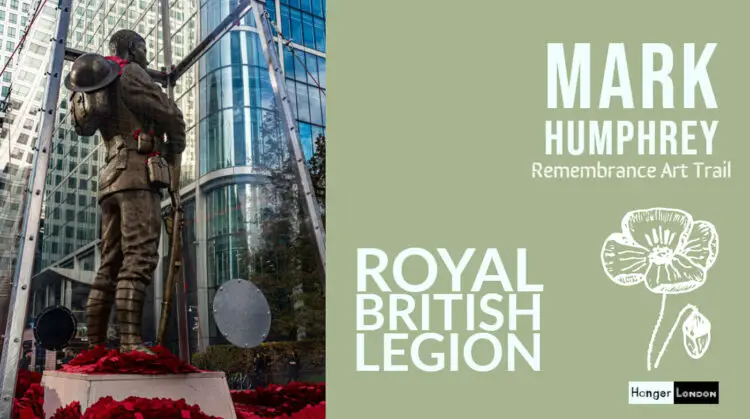 Mark Humphrey rememberance art trail canary wharf Royal British Legion