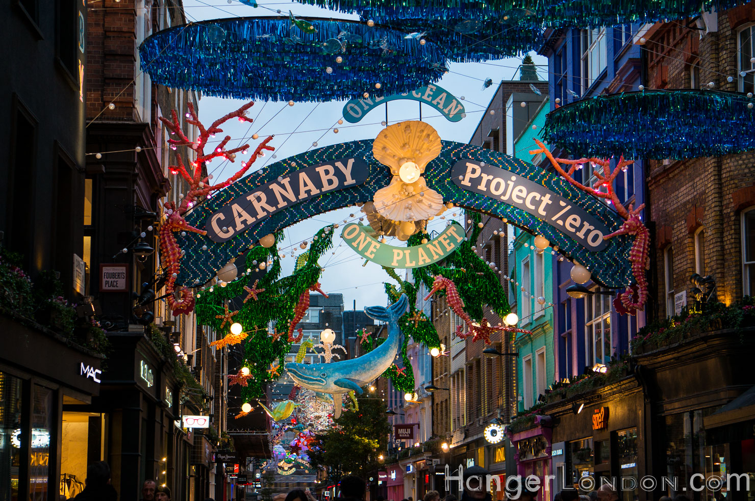 Carnaby St christmas lights 2019