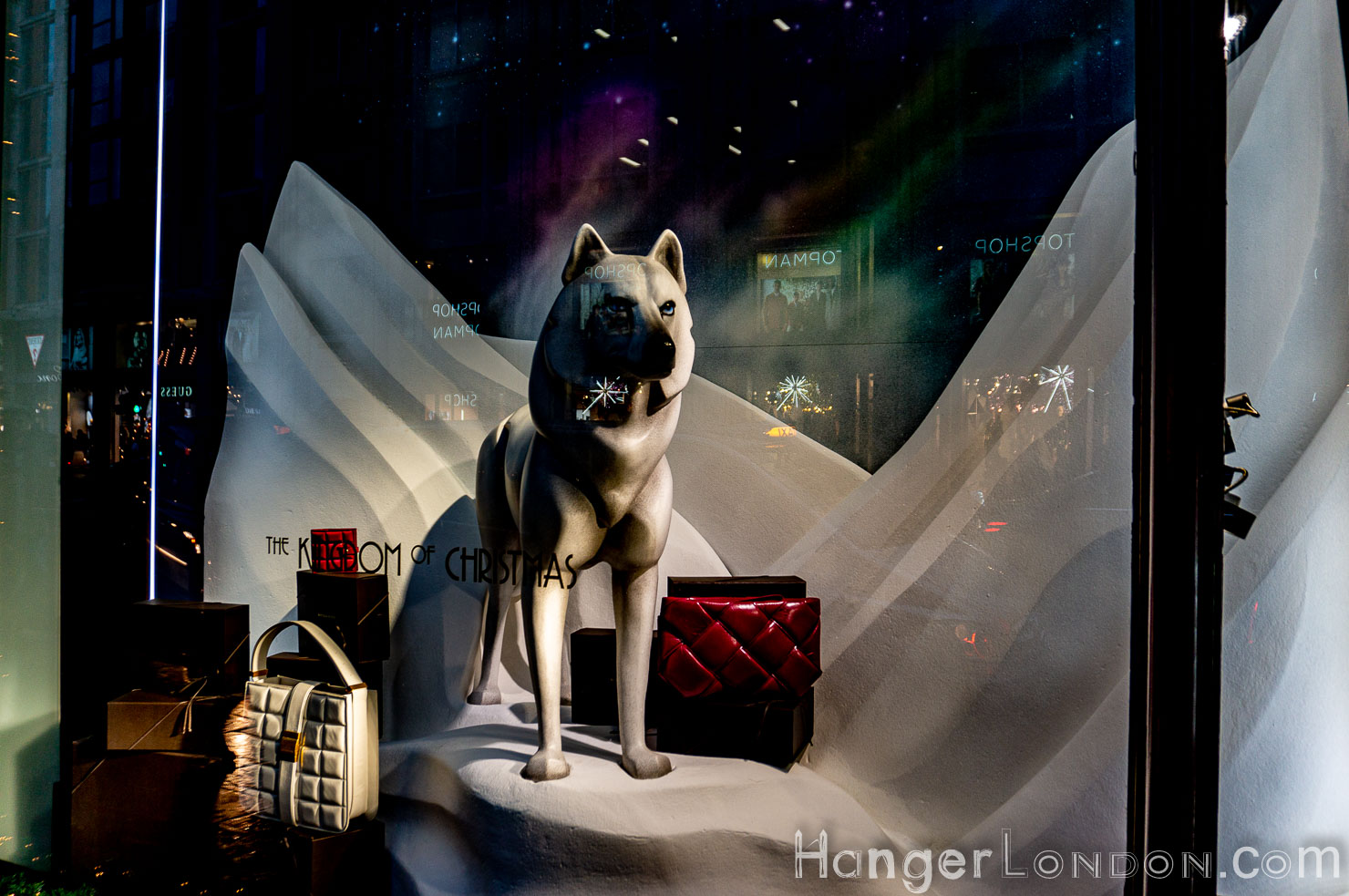 A Festive Farewell: London's Last Christmas Before Covid-19 19 Harrods Window Wolf