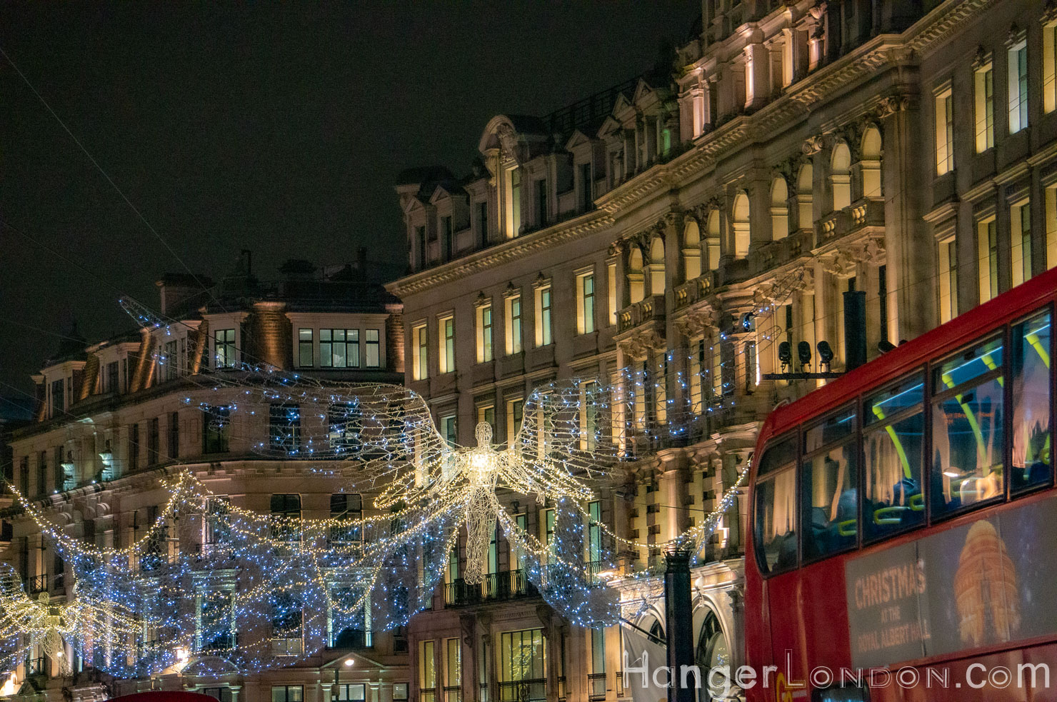 A Festive Farewell: London's Last Christmas Before Covid-19 4 Regent St Angel Christmas lights