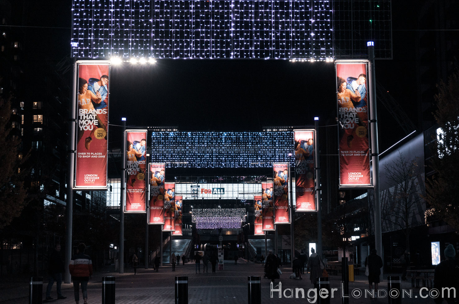 Wembley Park Winterfest Light Trail Tech Explored 7 Sonic runway Wembley Park