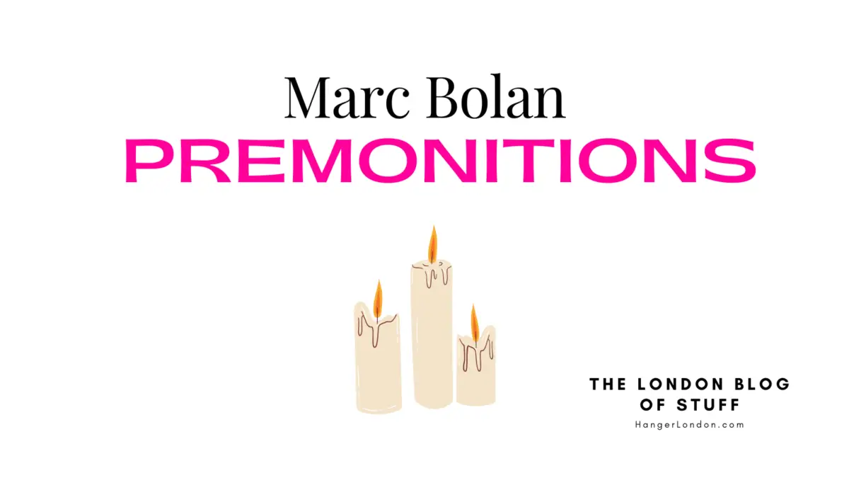 Marc Bolan Premonitions of Death